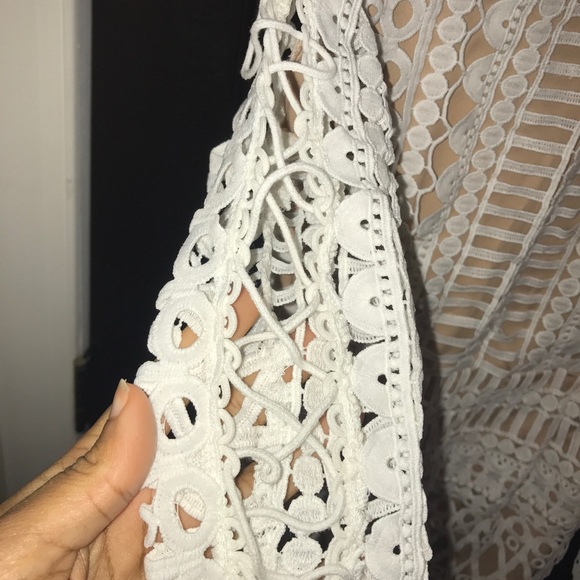 MISSGUIDED WHITE LACE DRESS - Picture 4 of 5