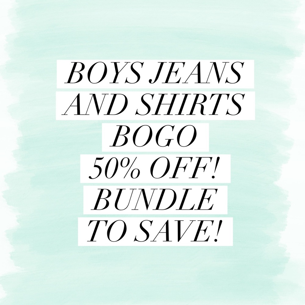 Boys jeans and shirts!