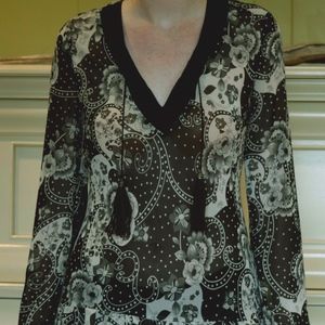 Black and White Pattern Tunic