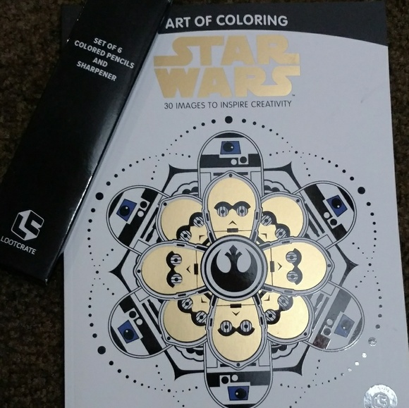 Disney Other - Star Wars coloring book set GIFTED 🎭