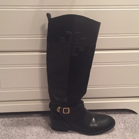 Tory Burch like new leather & suede kneehigh boots - Picture 1 of 8