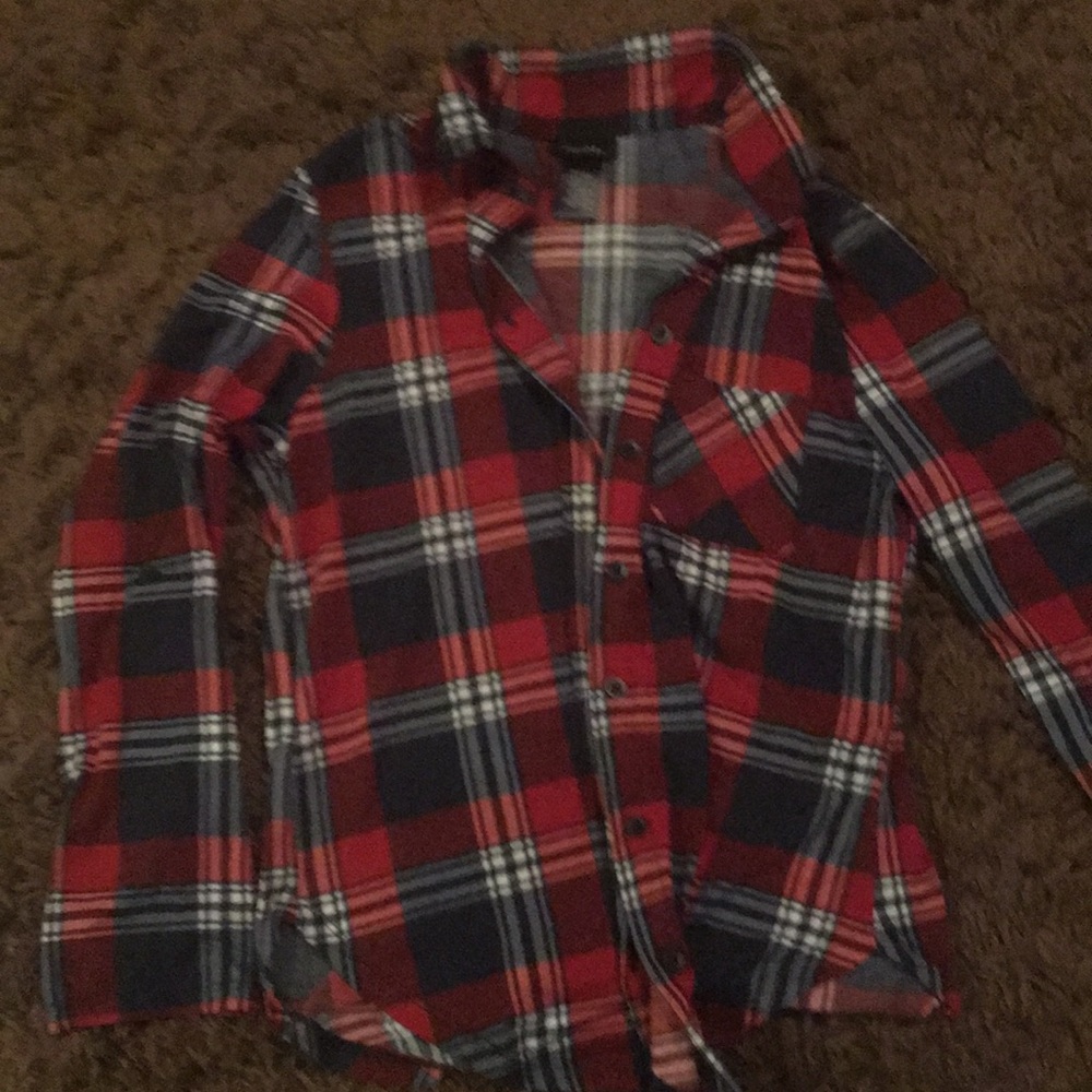 Rue 21 red plaid shirt