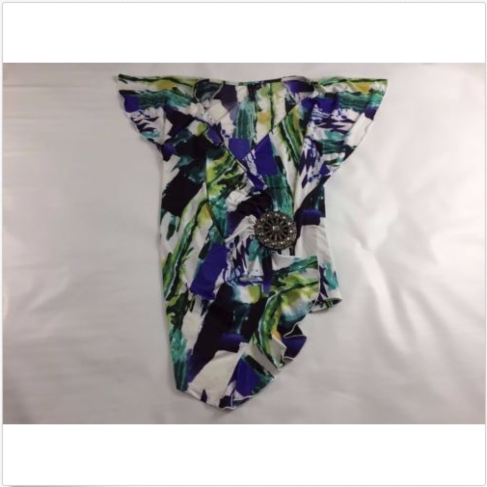 SIONI Women's V-Neck Wrap Around Short Sleeves