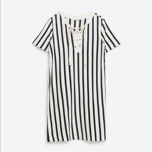 NWT ZARA STRIPPED JERSEY DRESS