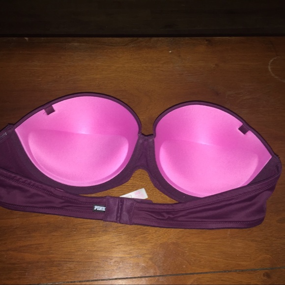 PINK Push Up Strapless Bra - Picture 2 of 4
