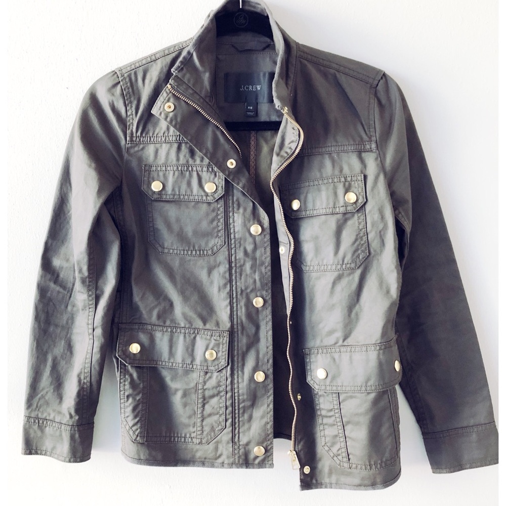 J. Crew Olive Downtown Field Jacket