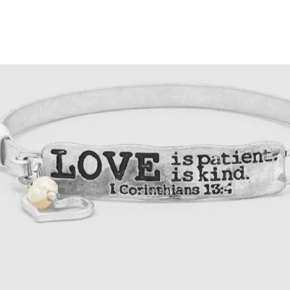 Love is patient love kind bracelet