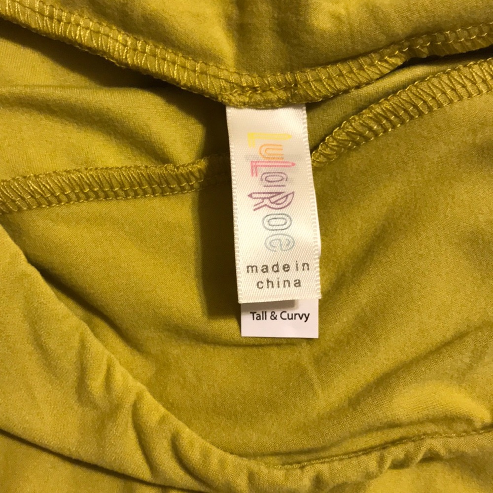 NWT LuLaRoe TC leggings - mustard yellow - Picture 4 of 5
