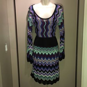 Laundry by Shelli Segal retro knit dress. Size M