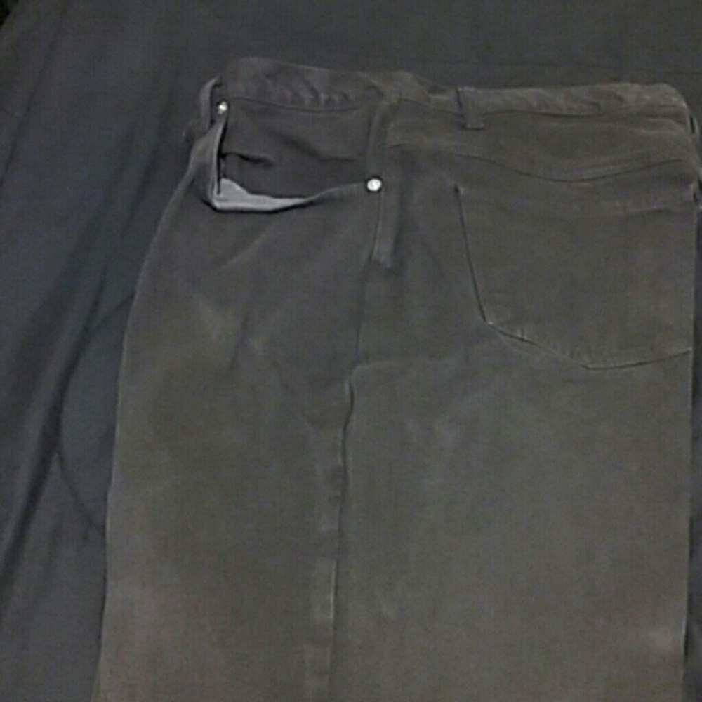 Brown straight leg jeans