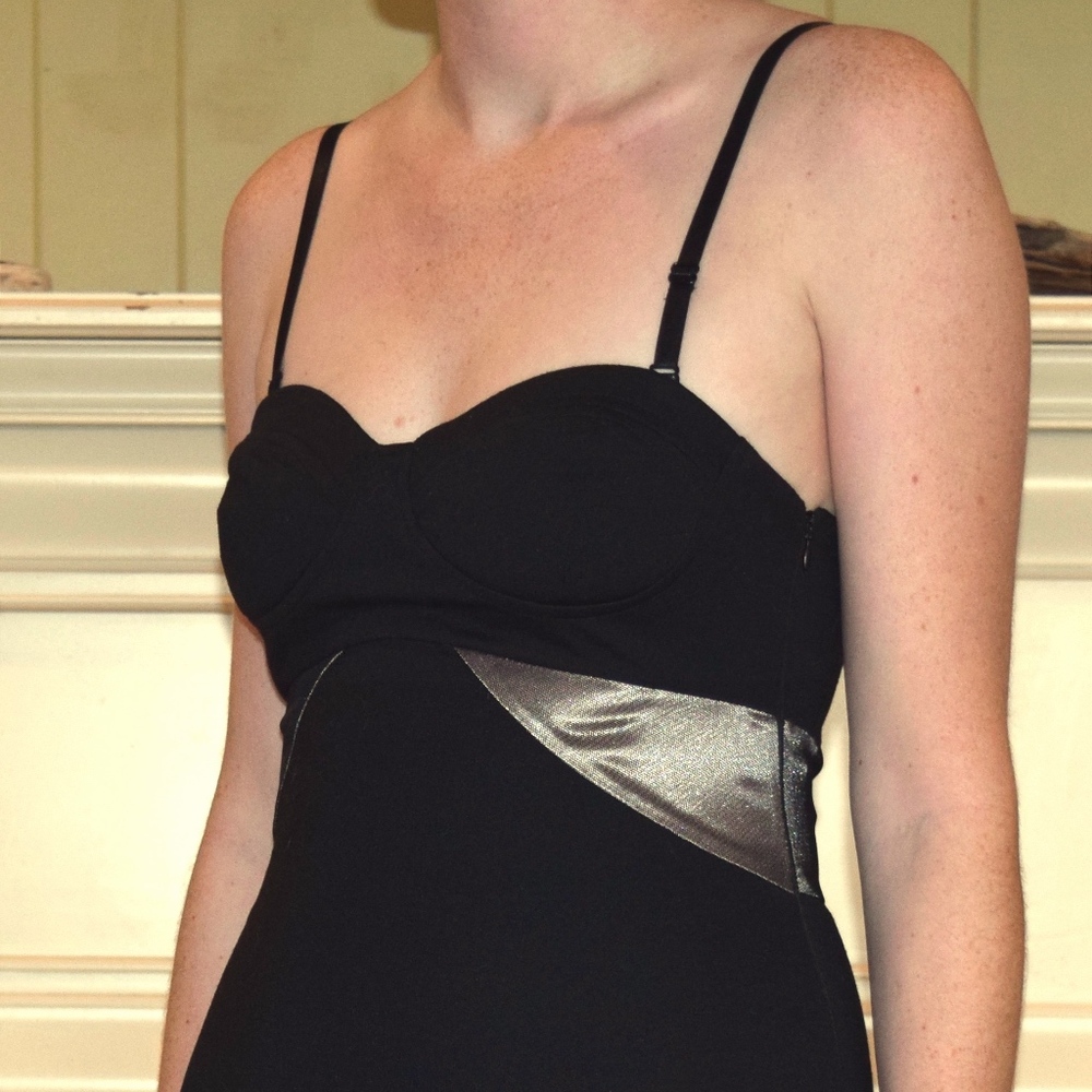 Black and Gold Bodycon Dress