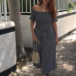 Urban Outfitters Off the Shoulder Midi Dress