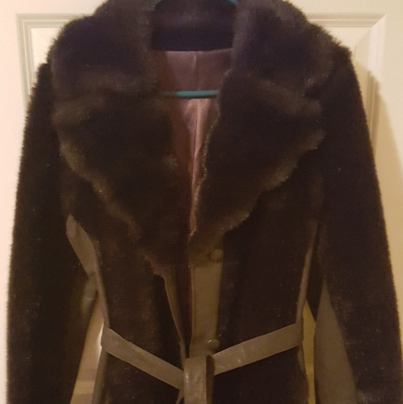 royal mink Jackets & Blazers - Mink/leather  fur coat