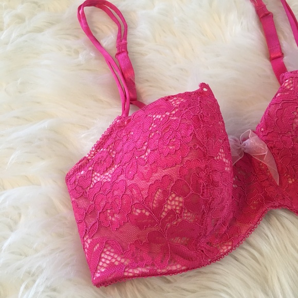 Wacoal b.tempt'd Pink Fuschia Balconette Bra - Picture 5 of 6