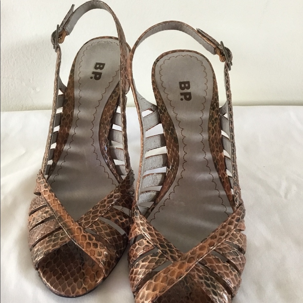 Nordstrom BP ‘TEMPO’ Brown Strappy Sandals Sz 6