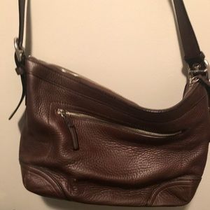 Authentic Coach pebble leather hobo bag