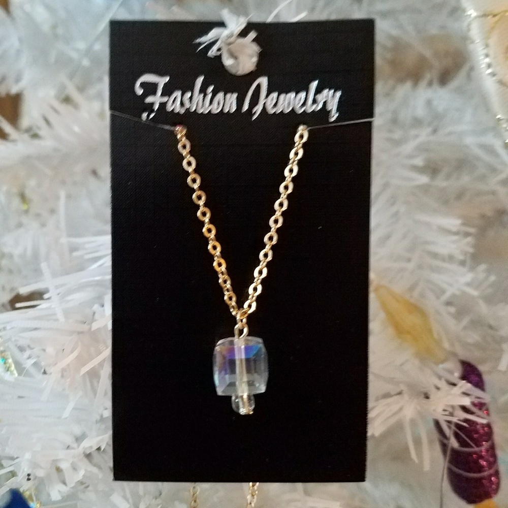 Necklace with Crystal Pendant