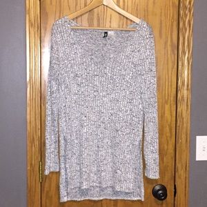 H&M side slit vneck sweater