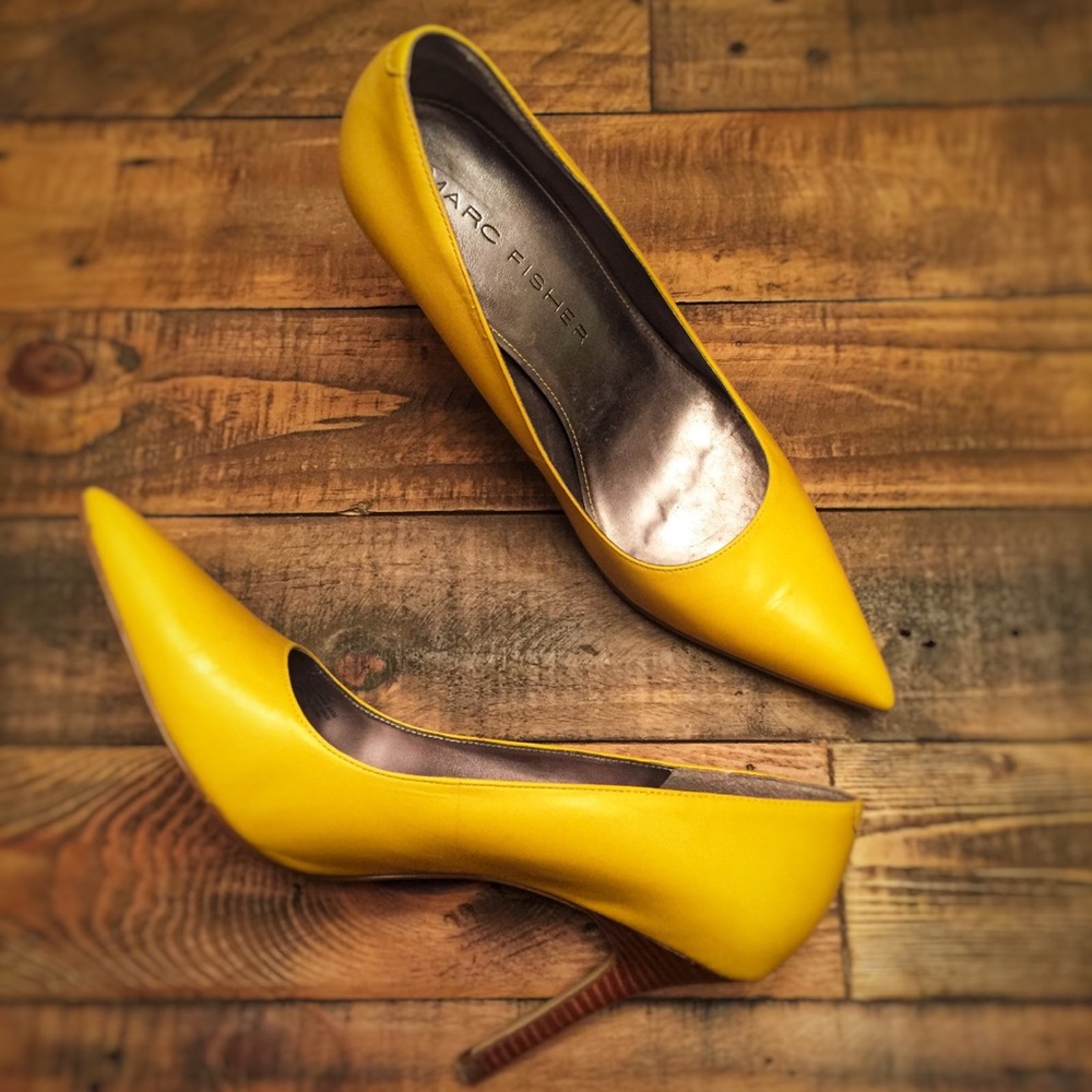 Yellow Heel--Worn