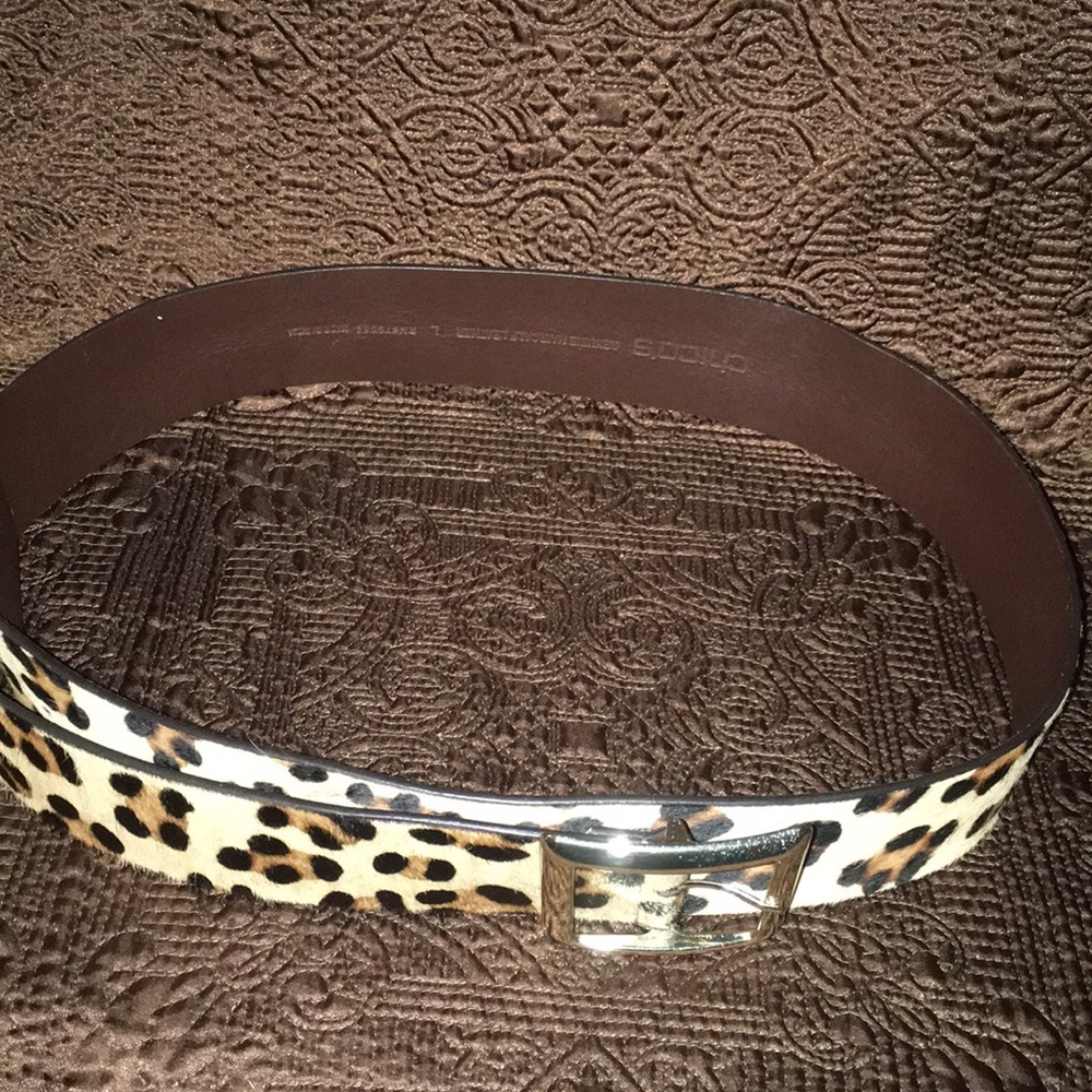Chico’s Leopard Print Belt