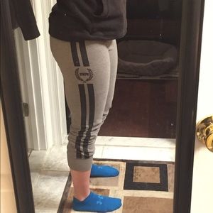 PINK Cropped Sweatpants