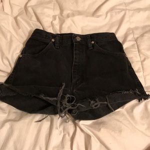 Vintage black wrangler shorts