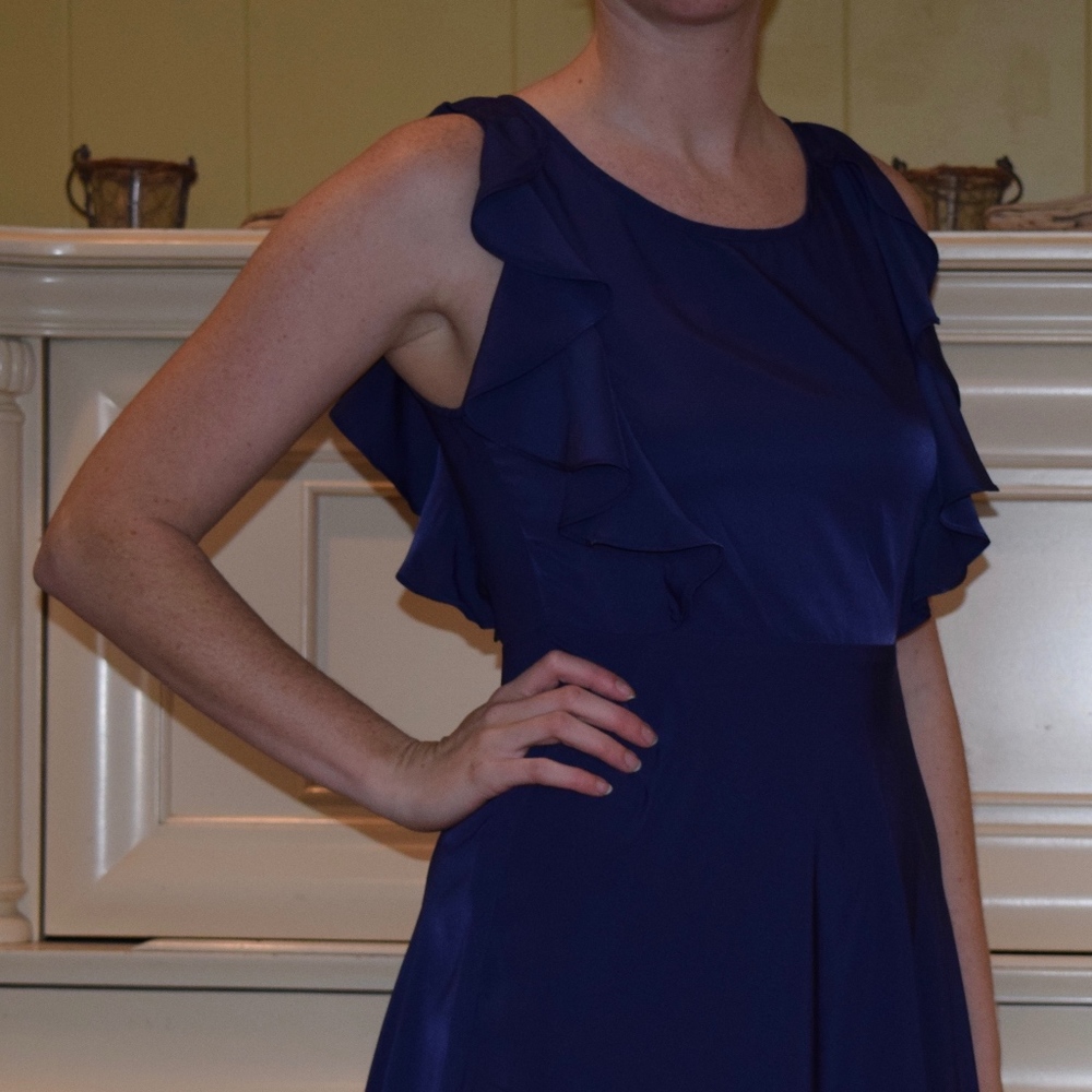 Purple Lace Back Dress