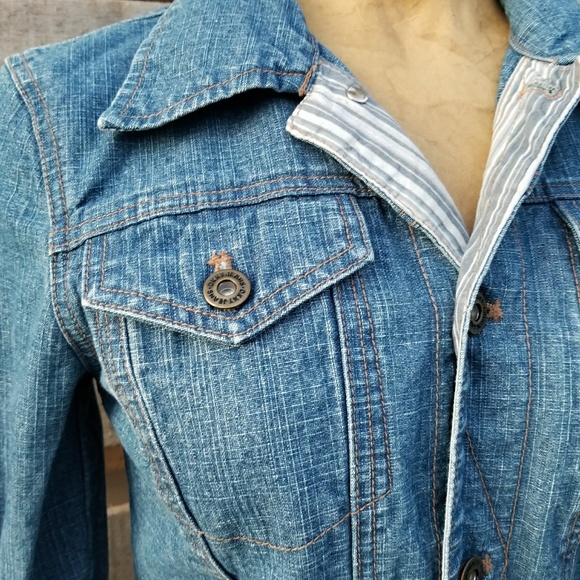 DKNY denim jean jacket - Picture 2 of 6