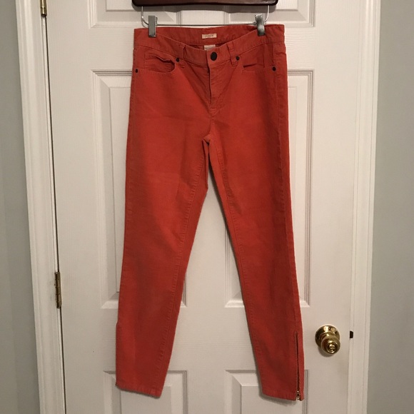 J. Crew Denim - J. Crew Corduroy Skinny Jeans with Zipper ankle.