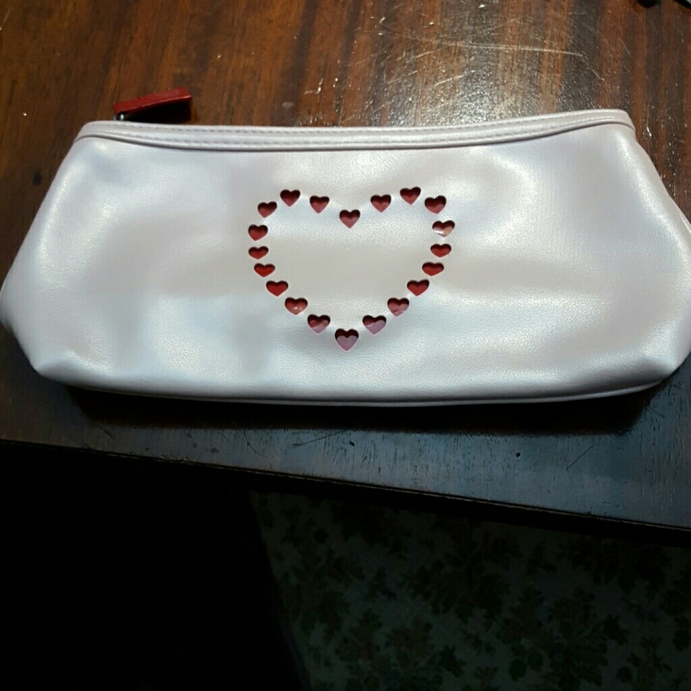 Cute heart cosmetic bag