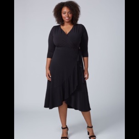 Lane bryant outlet faux wrap dress