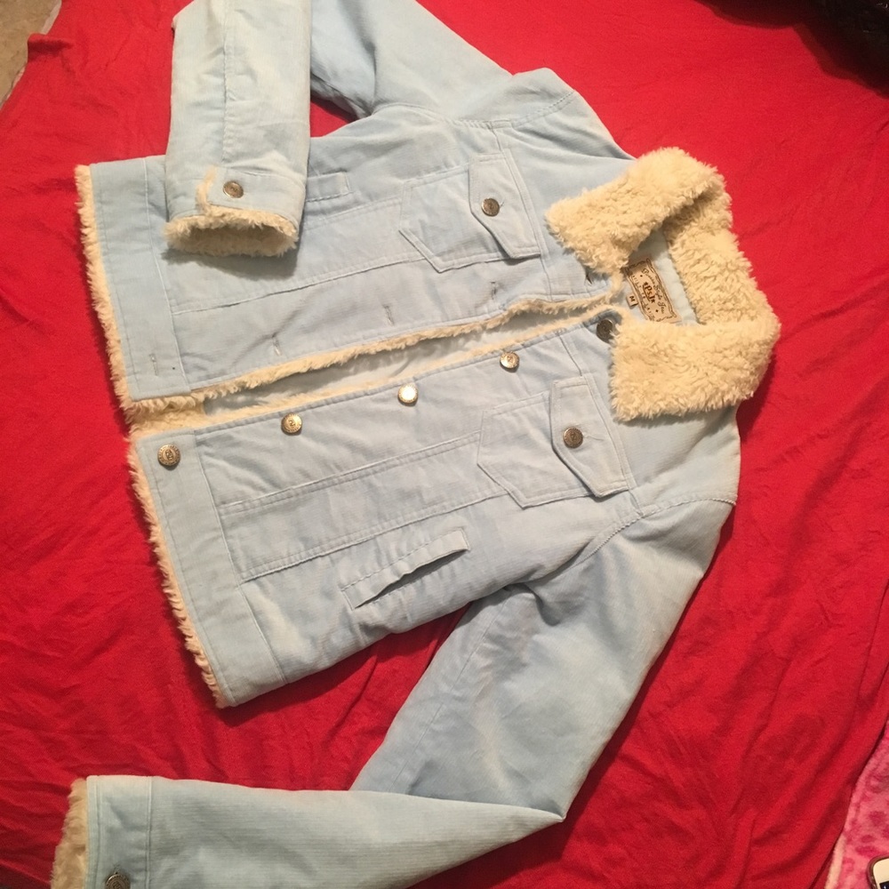 Baby blue corduroy jacket