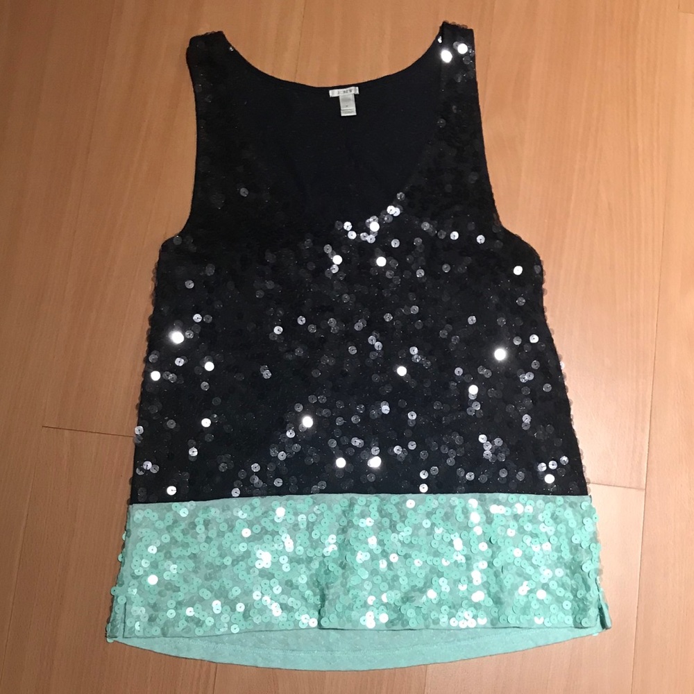 Jcrew sequin top size m
