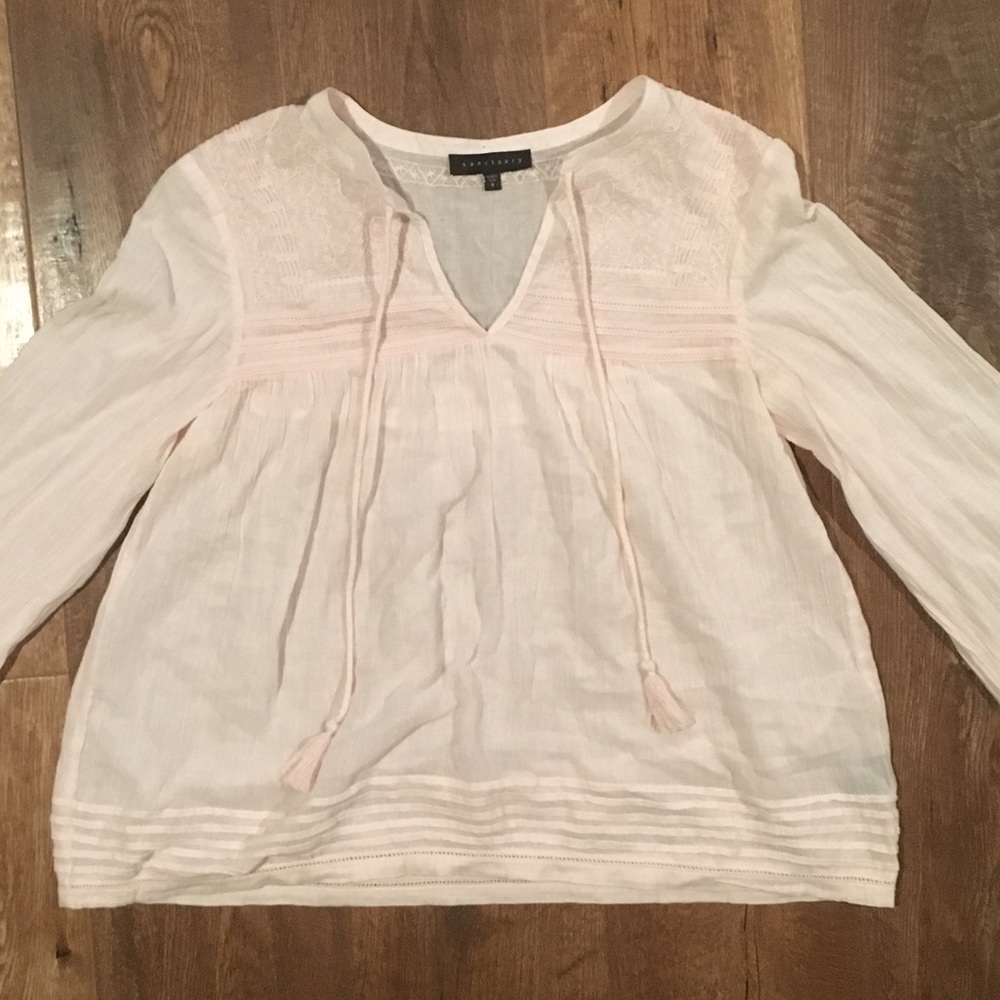 NWOT Sanctuary Cotton Peasant Top