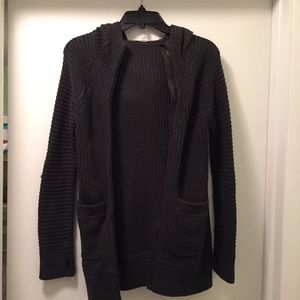 Ivivva dark grey girls hoodie cardigan. Size 12