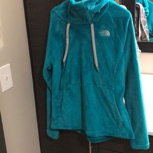 North face turtleneck hoodie