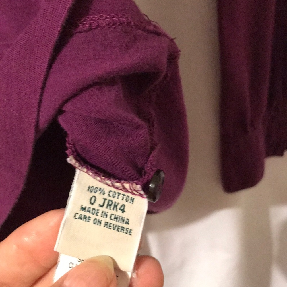 LL Bean Long Sleeve Purple Top - Picture 4 of 4