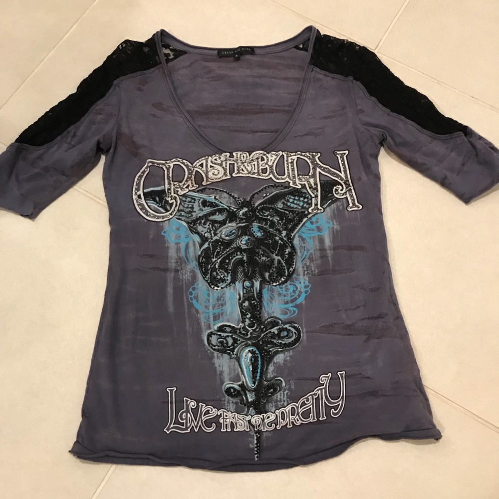 Crash and Burn T shirt