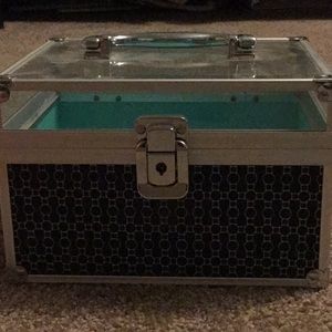 A makeup case or organizer