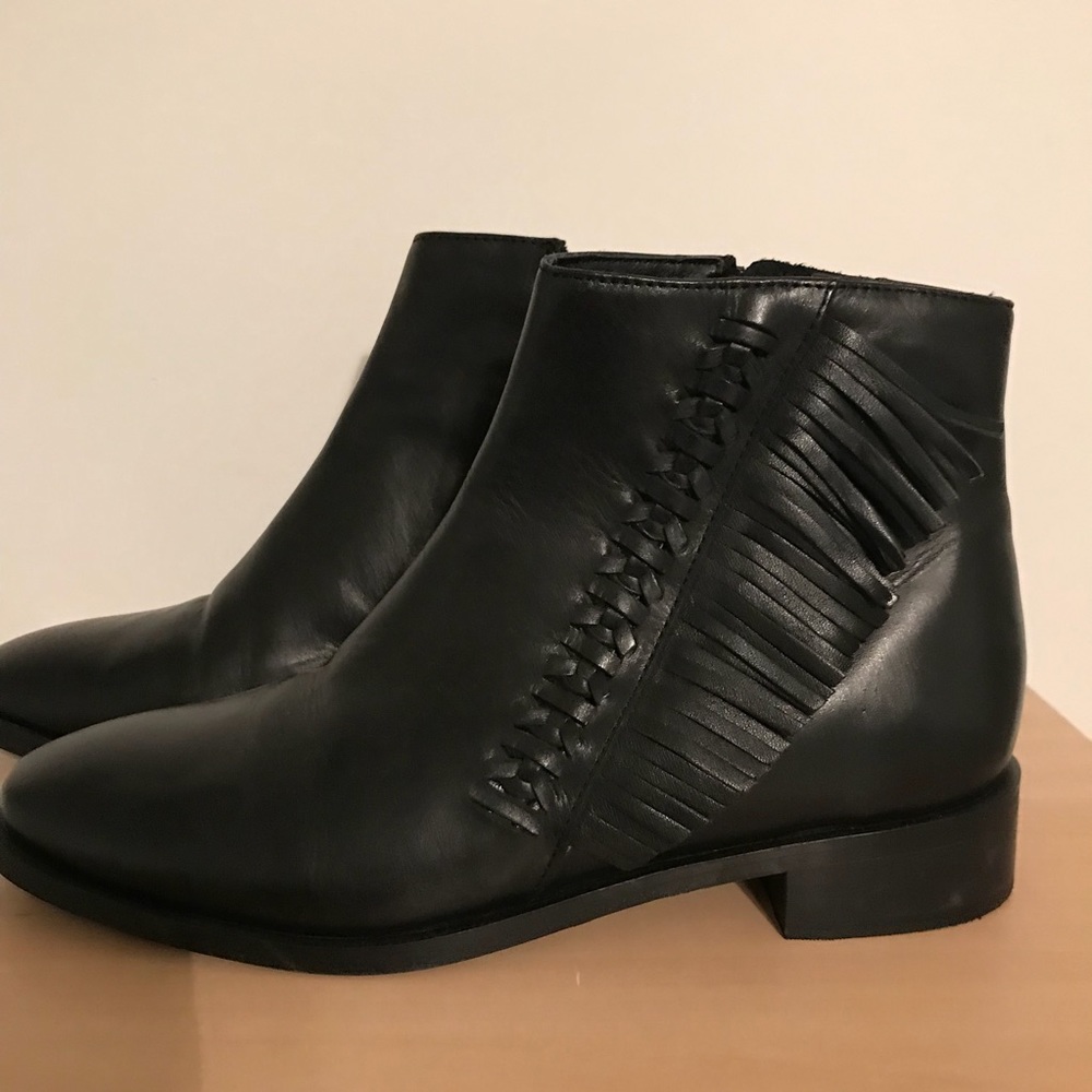 Fringe booties
