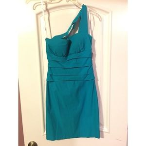 One sided over the shoulder dress