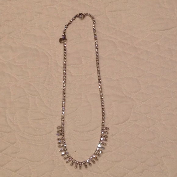 Women's rhinestone necklace. Measures 20" long. - Picture 1 of 3