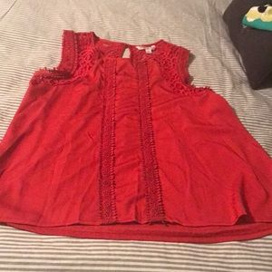 LC LAUREN CONRAD RED TOP. SIZE M