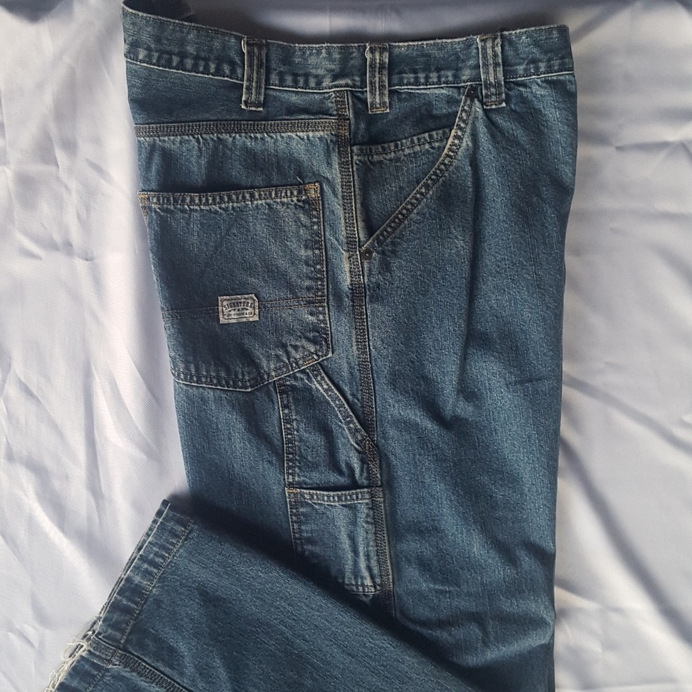 Mens Vtg Levis Signature Carpenter Jeans 40 x 30L