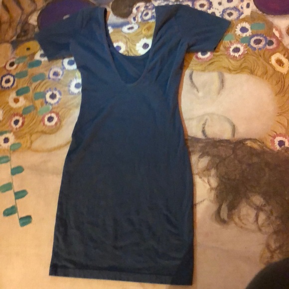 Vintage AA Steel Grey Bodycon Dress - Picture 2 of 5