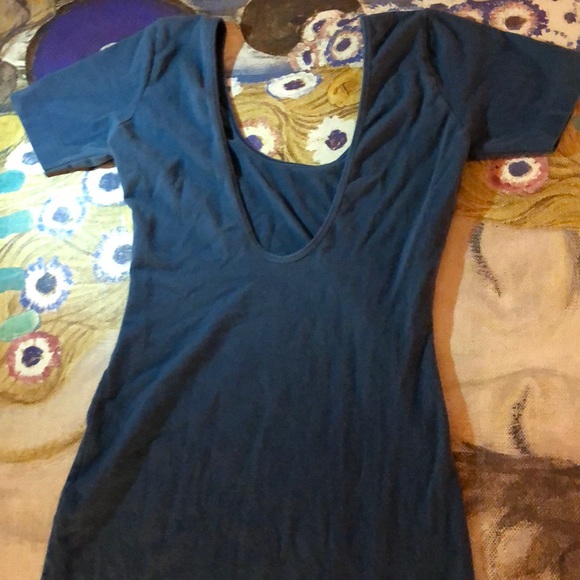 Vintage AA Steel Grey Bodycon Dress - Picture 3 of 5