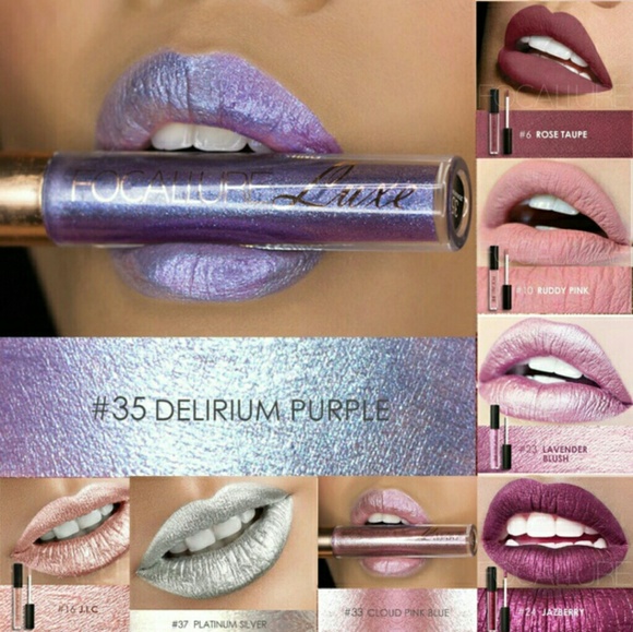 Metallic Lasting Liquid LipColor - Delirium Purple - Picture 4 of 4