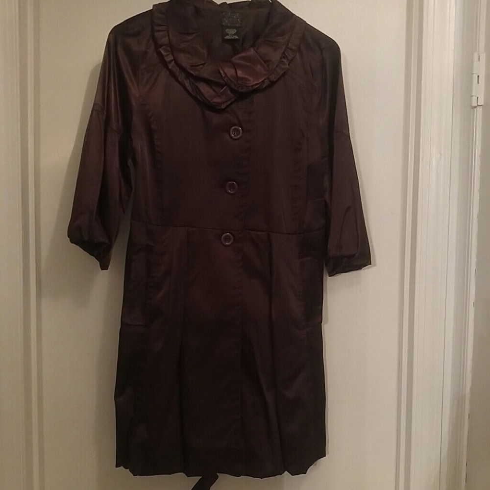 Brown swing jacket