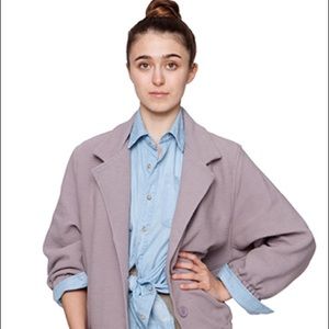 AA Cotton Ribbed Ottoman Jacket 🔵 Navy