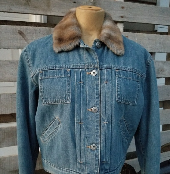 Liz claiborne jean jacket Clearance